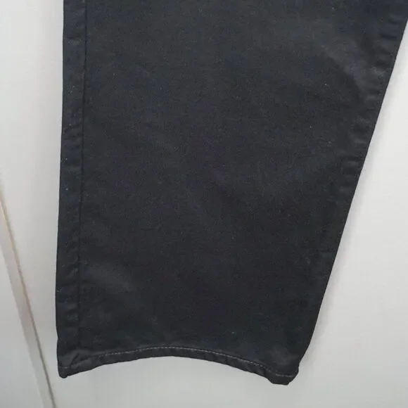 AG Women's Jeans Kora High Rise Wide Leg Jeans in Deep Black Wash size 25 - Picture 6 of 15